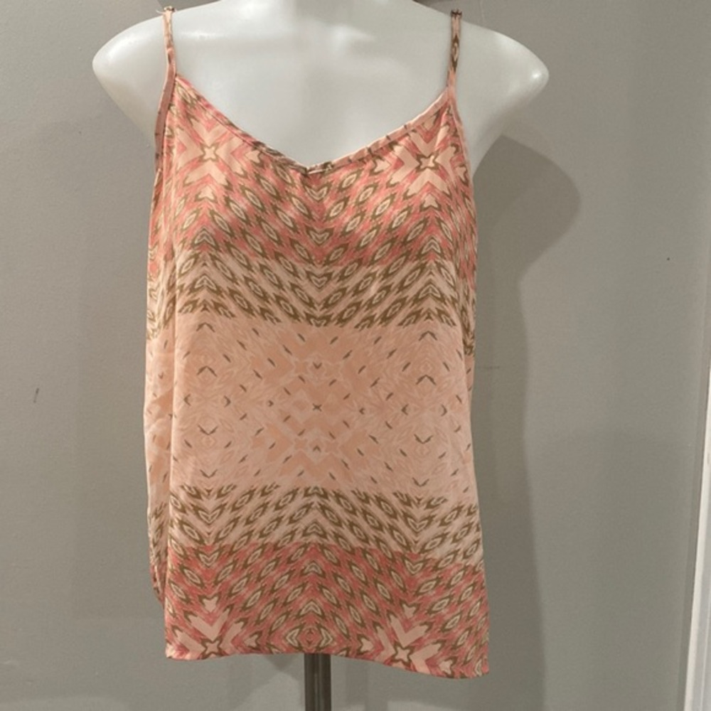 Forever 21‎ Pink Patterned Tank Top